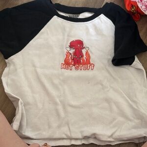 Black and White Kids Raglan Shirt